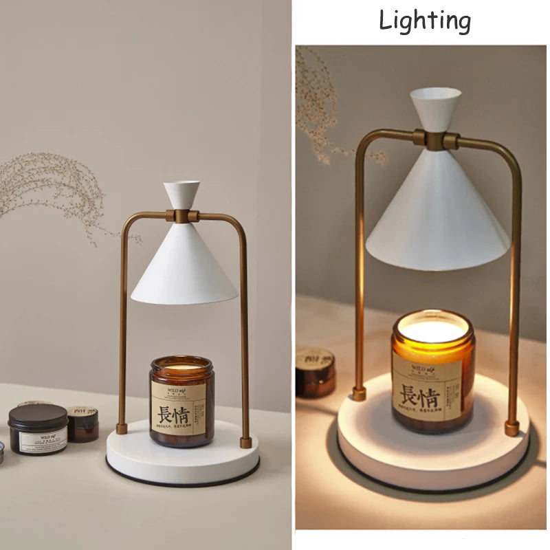 Candle Warmer Electric Wax Melt Lamp Lantern For Top-Down Candle Melting Waxing Burner Aromatherapy Lamp Table Lamp For Spa Club