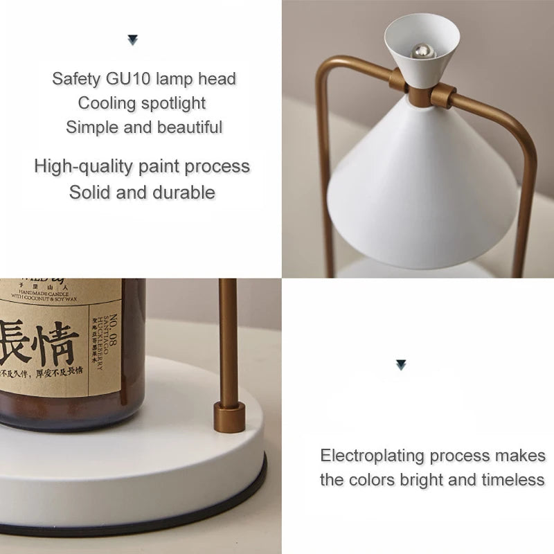 Candle Warmer Electric Wax Melt Lamp Lantern For Top-Down Candle Melting Waxing Burner Aromatherapy Lamp Table Lamp For Spa Club