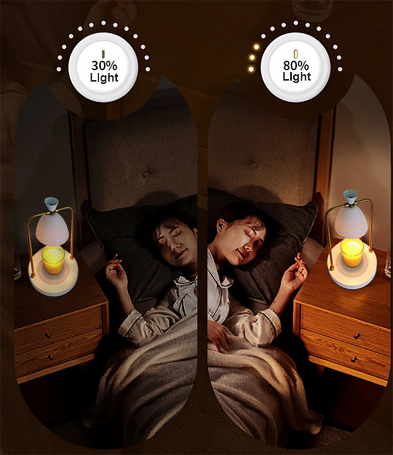 Candle Warmer Electric Wax Melt Lamp Lantern For Top-Down Candle Melting Waxing Burner Aromatherapy Lamp Table Lamp For Spa Club